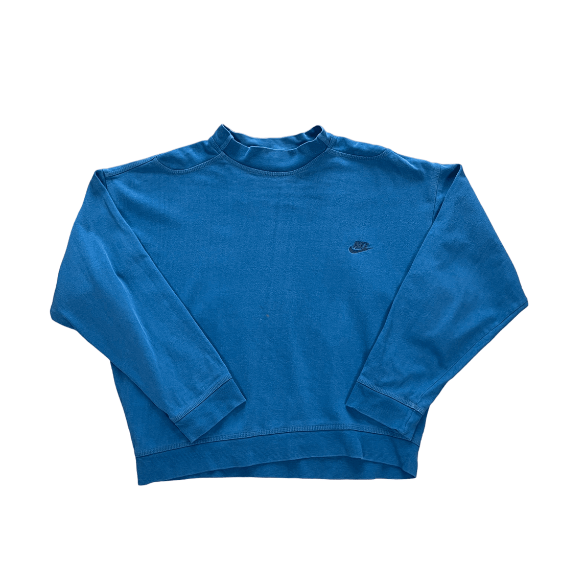 Women’s Vintage 90s Blue Nike Sweatshirt - Large - The Streetwear Studio