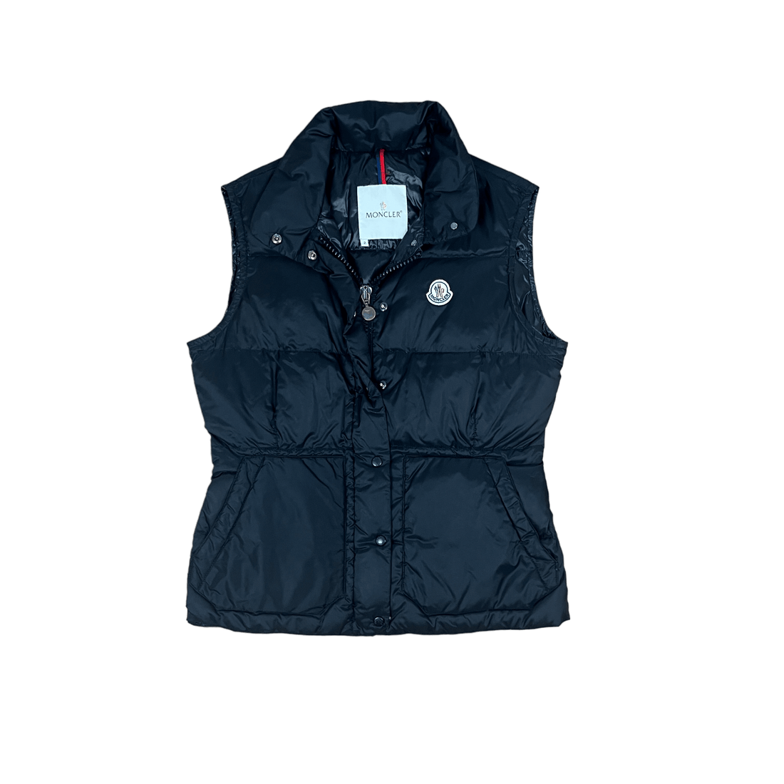 Women’s Vintage Black Moncler Gilet - Small - The Streetwear Studio