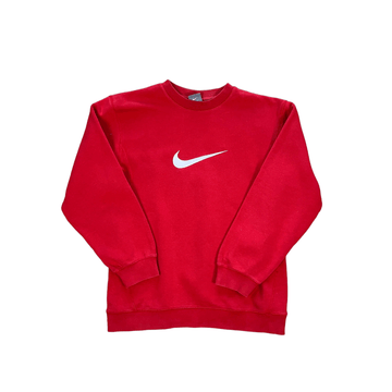 Women’s Vintage Red Nike Sweatshirt - Small - The Streetwear Studio