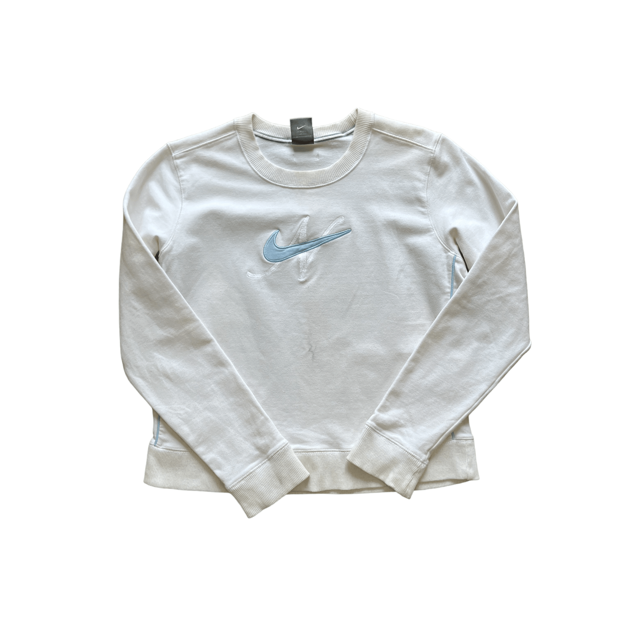 Women’s Vintage White Nike Sweatshirt - Large - The Streetwear Studio