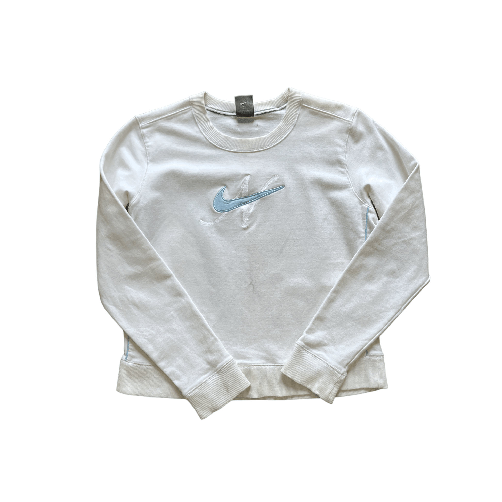 Women s Vintage White Nike Sweatshirt Large