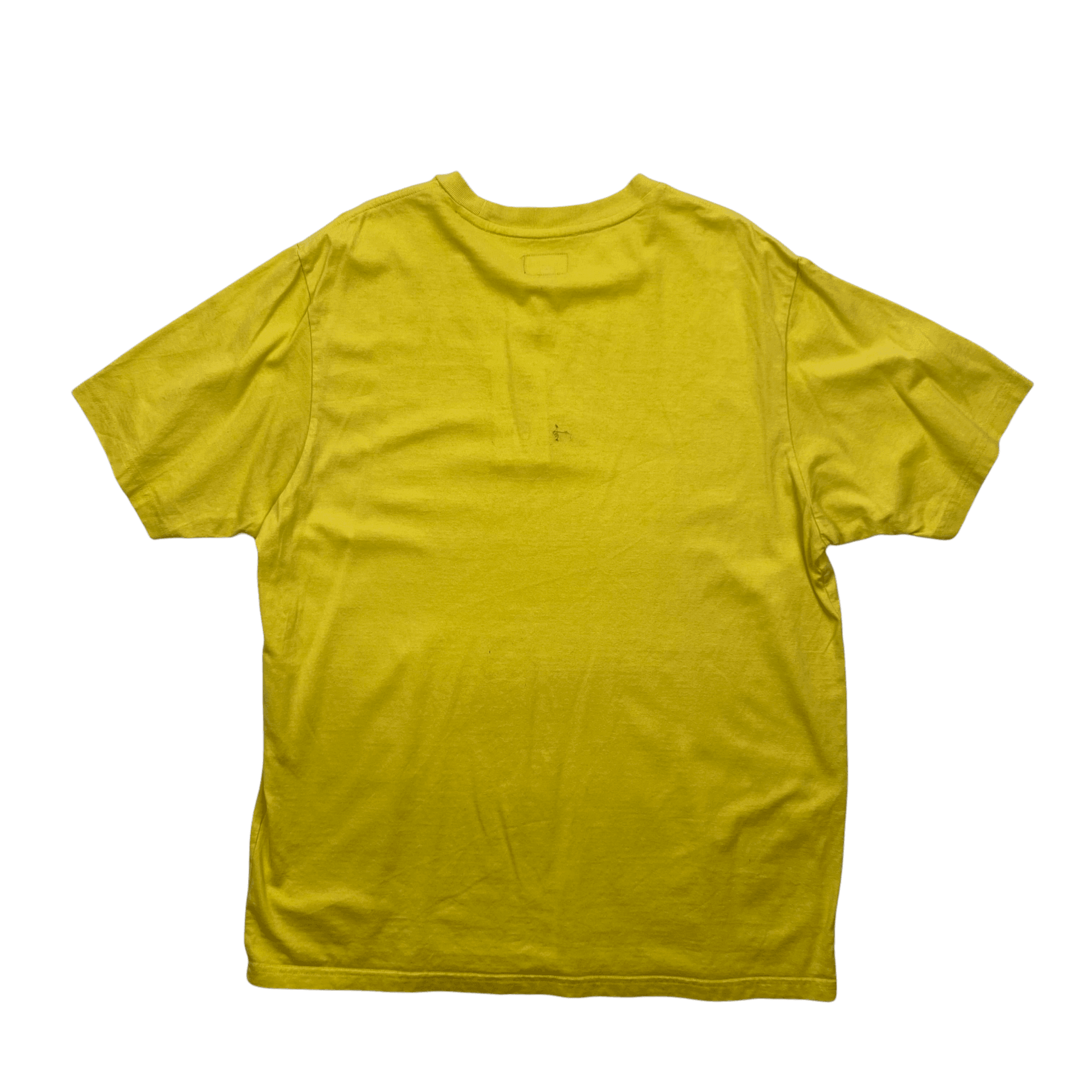 Yellow Supreme Script Logo Tee - Large - The Streetwear Studio